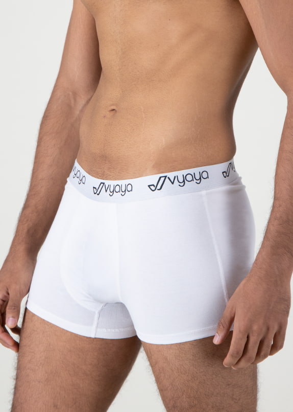 VYAYA Trunk Brief, Mens inner wear, Underwear, basics, White